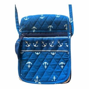 Charming Nautical Anchor Quilted Crossbody Bag by Darice